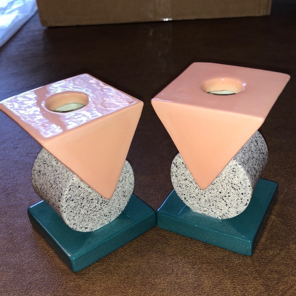 CANDLE HOLDERS MIDCENTURY MODERN - PERFECT CONDITION - Picture 7 of 7